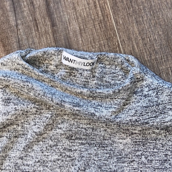 Want My Look Gray Sweater Dress - Picture 7 of 9